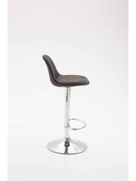 Tabouret de bar Kiel tissu, gris foncé