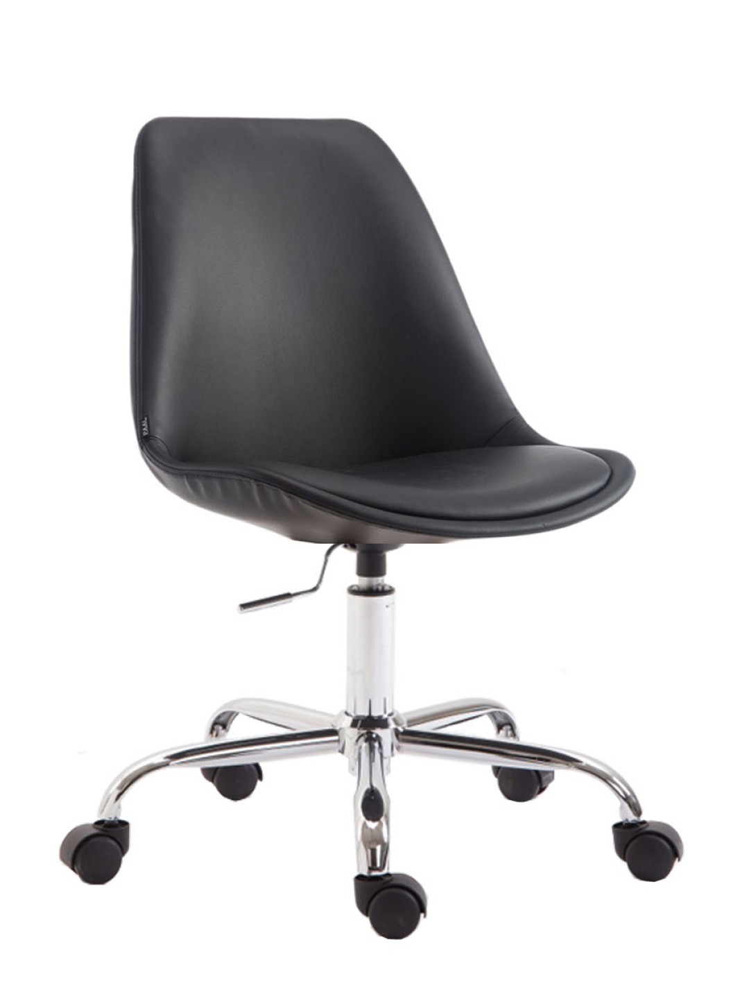 Chaise de bureau Toulouse simili cuir, noir