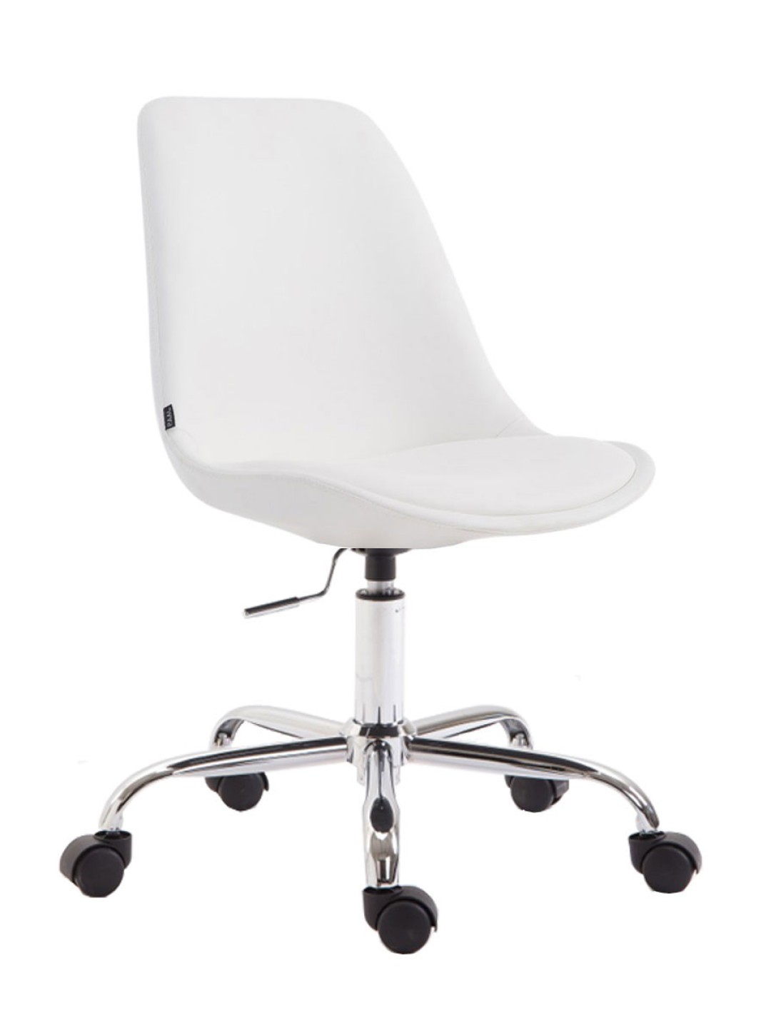 Chaise de bureau Toulouse simili cuir, blanc