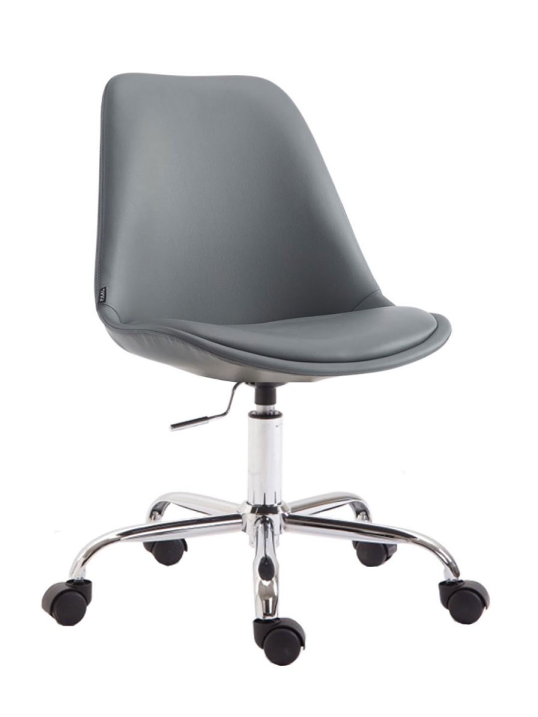 Chaise de bureau Toulouse simili cuir, gris