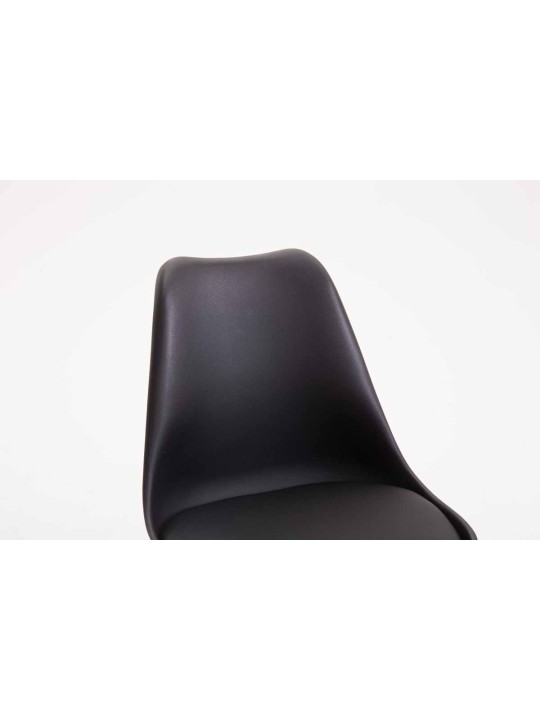 Chaise de bureau Toulouse plastique, noir