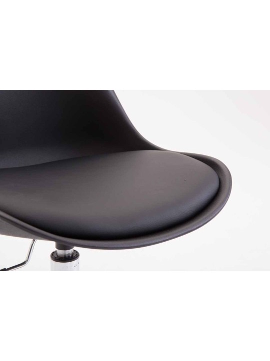 Chaise de bureau Toulouse plastique, noir