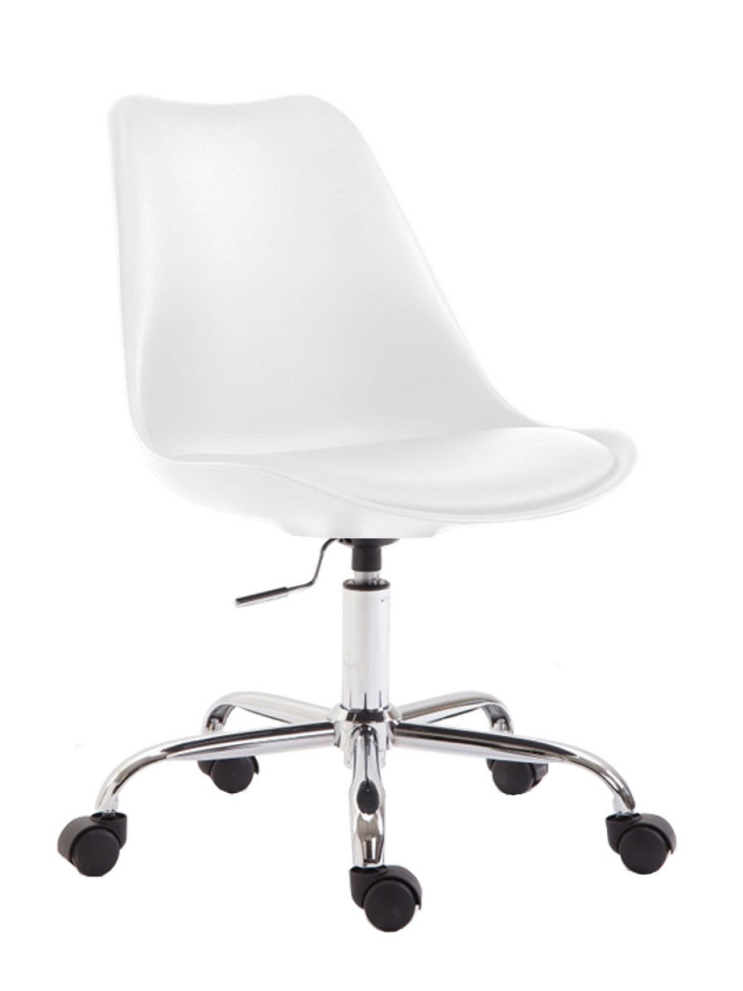 Chaise de bureau Toulouse plastique, blanc