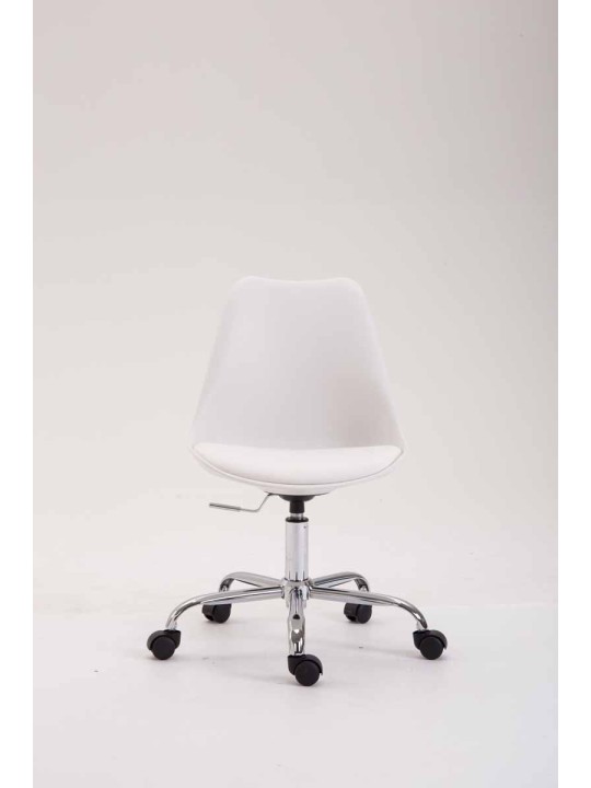 Chaise de bureau Toulouse plastique, blanc