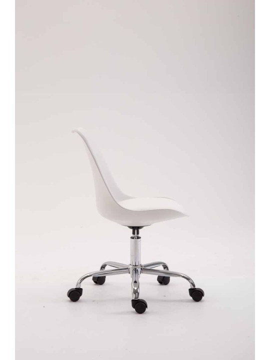 Chaise de bureau Toulouse plastique, blanc