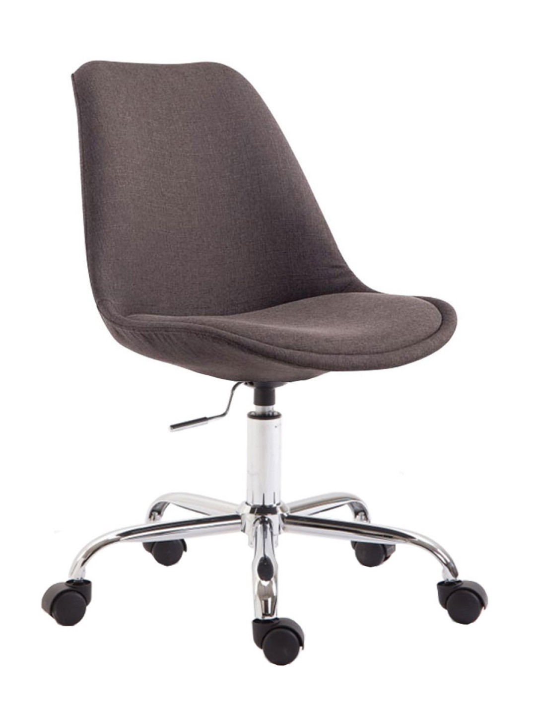 Chaise de bureau Toulouse tissu, gris foncé