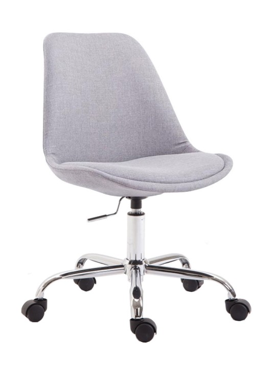 Chaise de bureau Toulouse tissu, gris