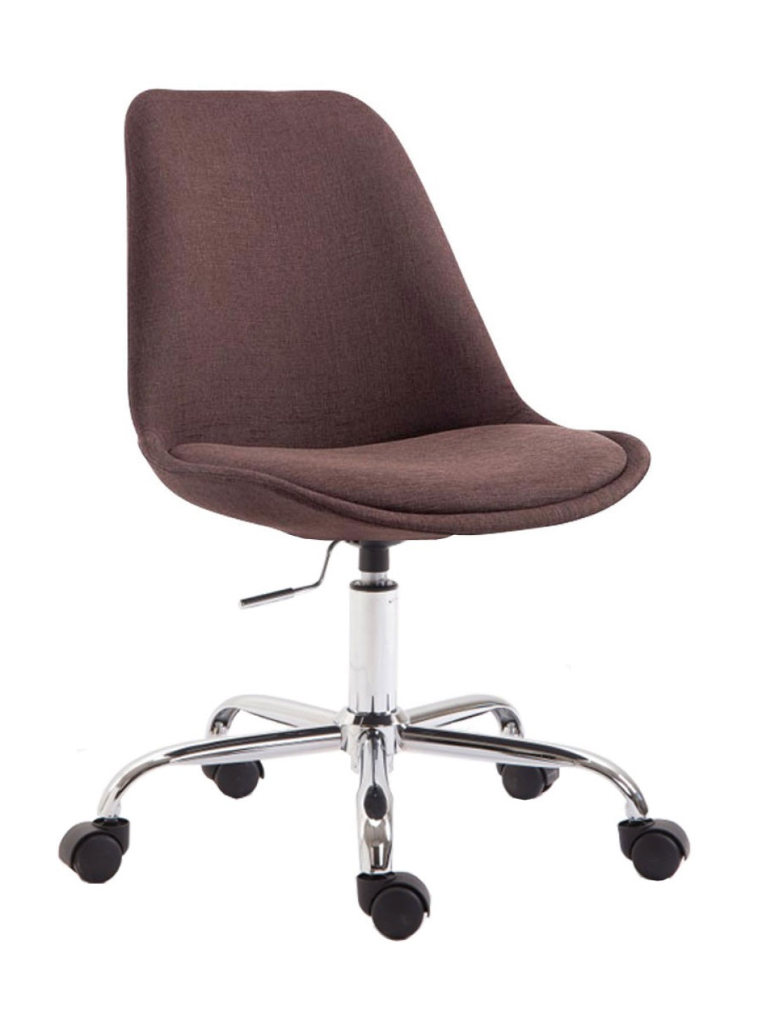 Chaise de bureau Toulouse tissu, brun
