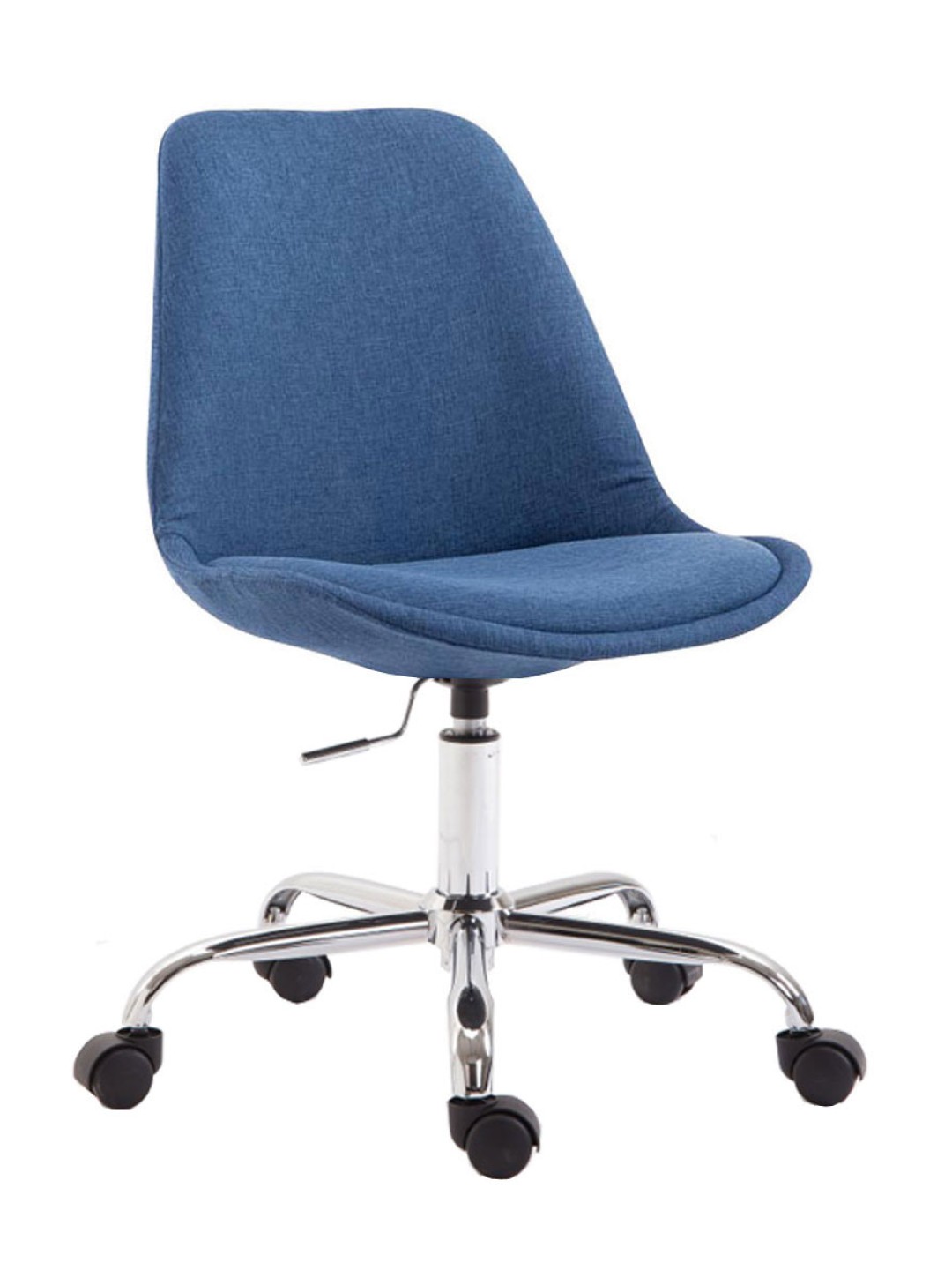 Chaise de bureau Toulouse tissu, bleu