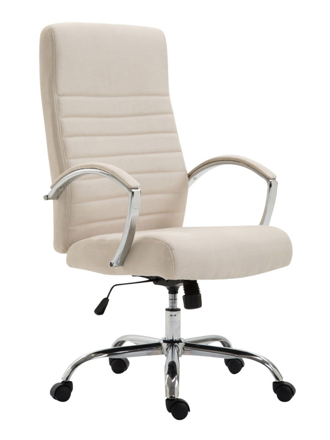 Chaise de bureau tissu Valais, crème