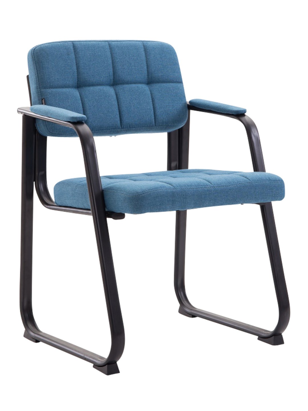 Chaise visiteur Canada B tissu, bleu