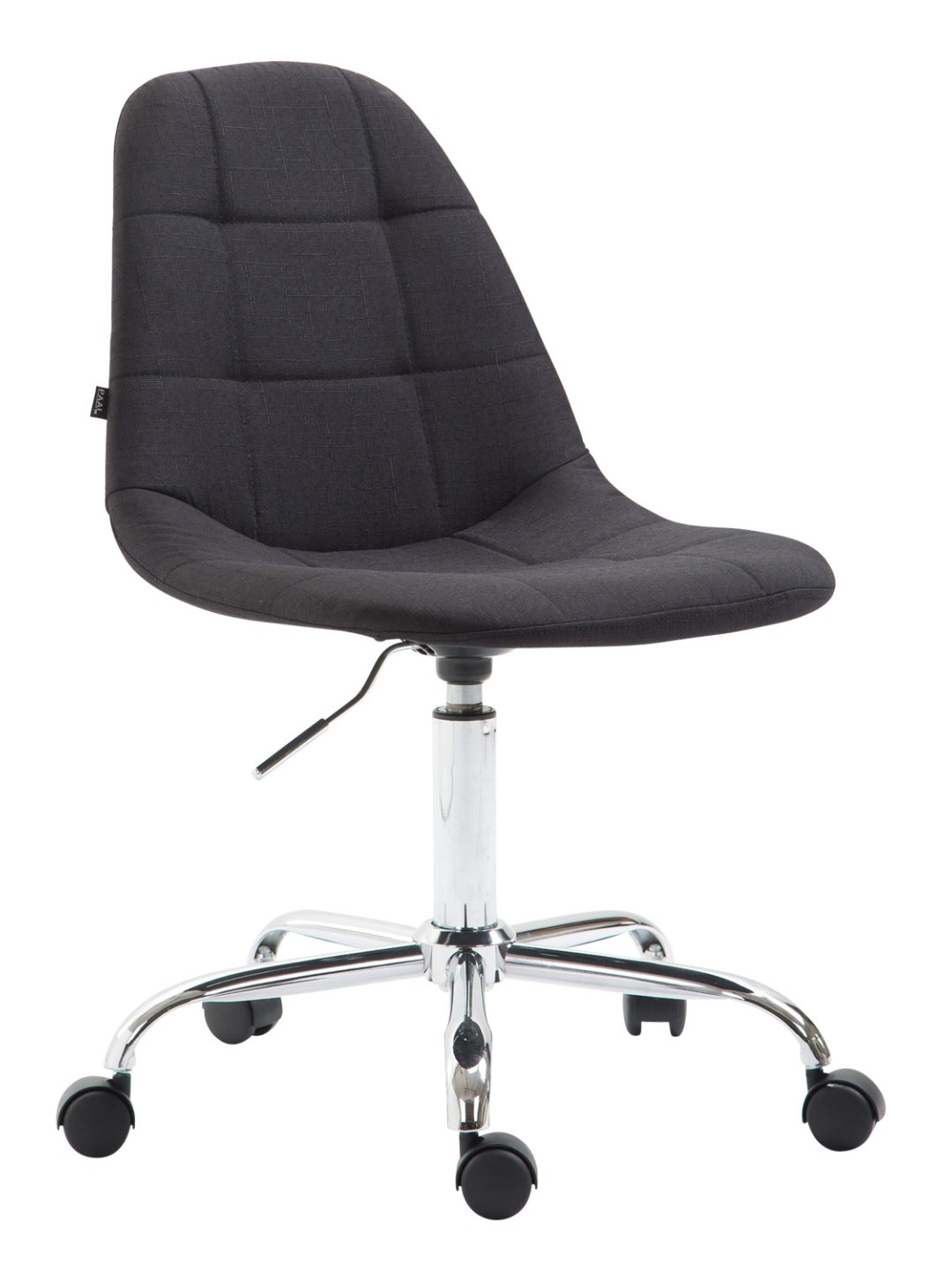 Chaise de bureau Reims tissu, noir