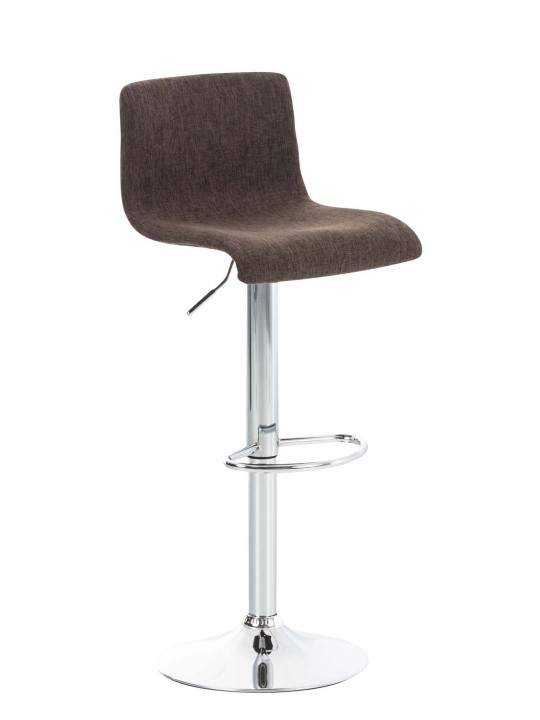 Tabouret de bar Hoover tissu C, brun
