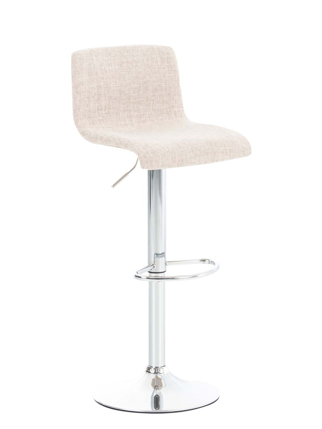 Tabouret de bar Hoover tissu C, crème
