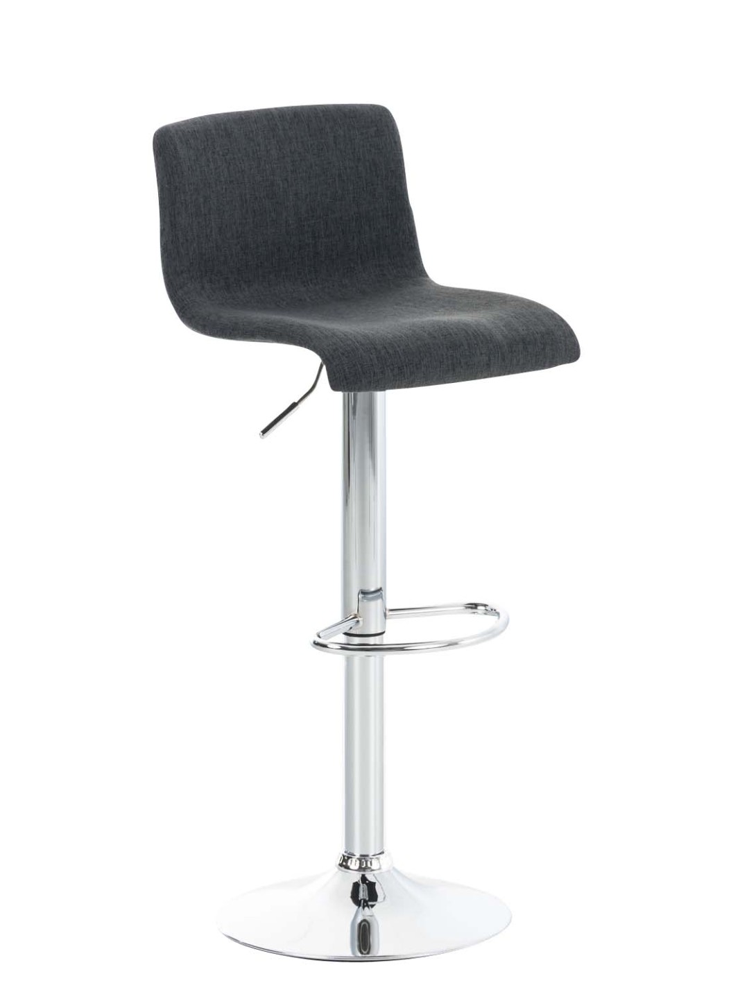 Tabouret de bar Hoover tissu C, gris foncé
