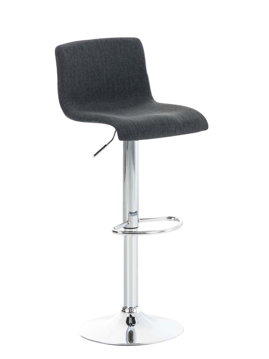 Tabouret de bar Hoover tissu C, gris foncé