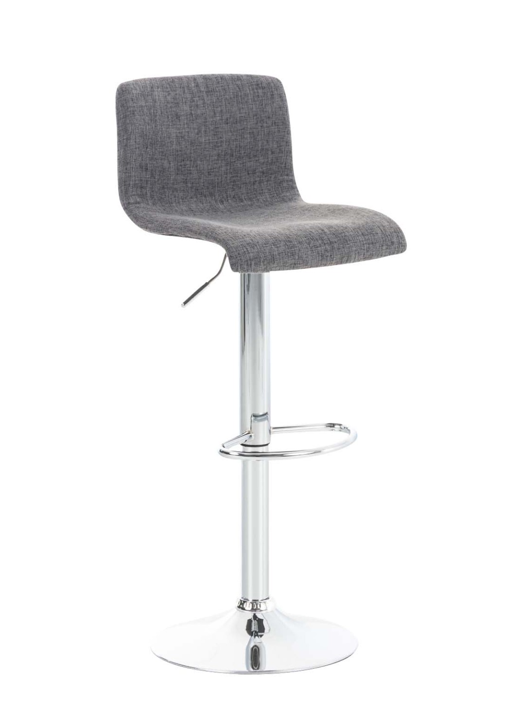 Tabouret de bar Hoover tissu C, gris clair