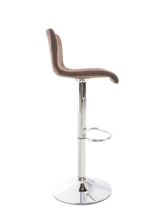 Tabouret de bar Hoover tissu C, brun