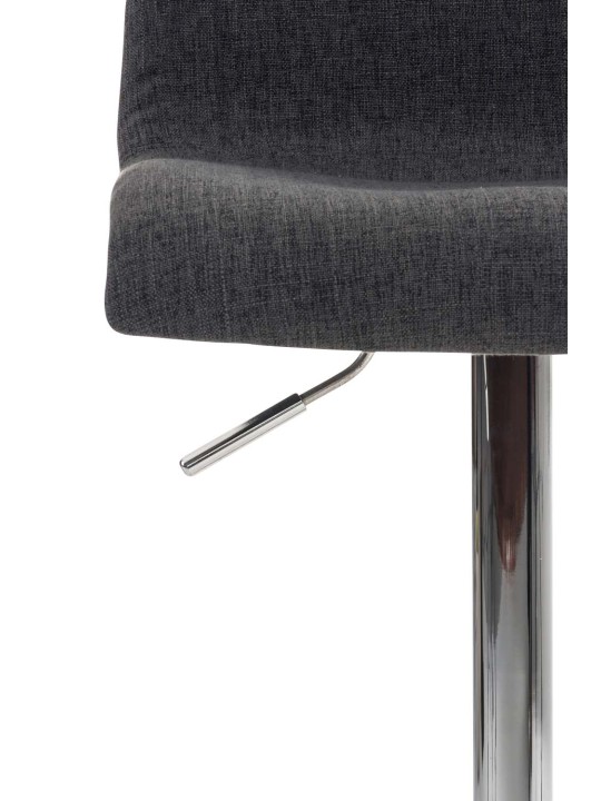 Tabouret de bar Hoover tissu C, gris foncé