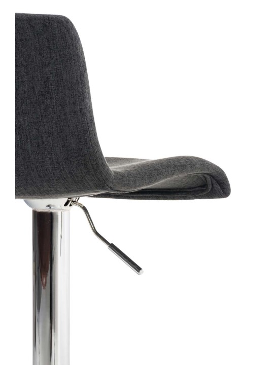 Tabouret de bar Hoover tissu C, gris foncé