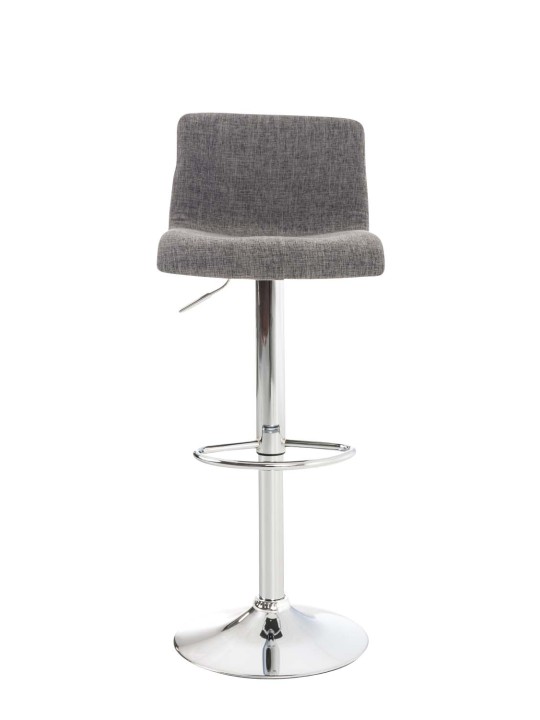 Tabouret de bar Hoover tissu C, gris clair