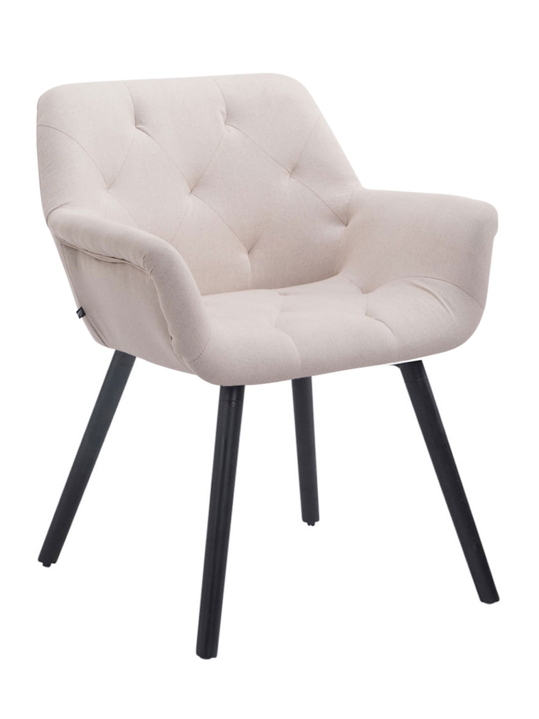 Chaise visiteur Cassidy tissu, beige