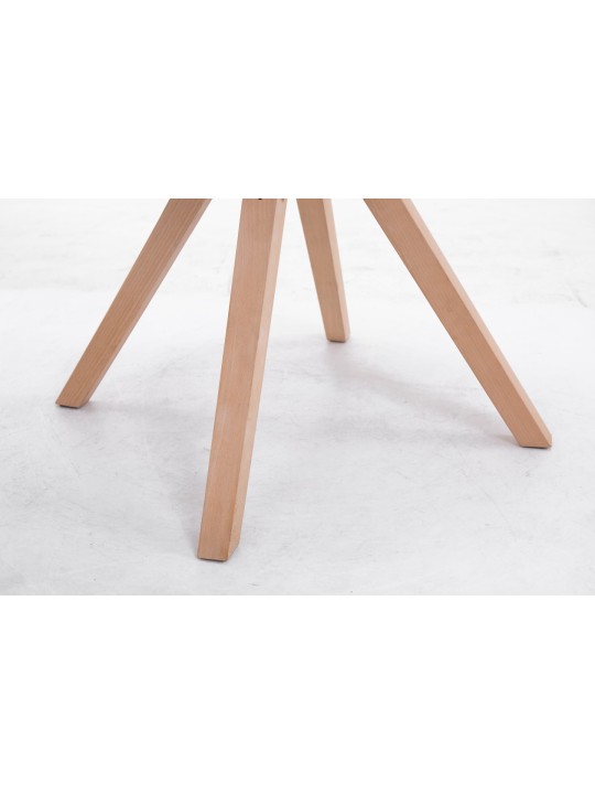 Chaise visiteur Toulouse tissu Natura Square, taupe