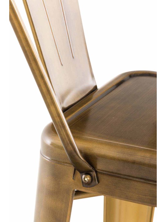 Lot de 2 tabourets de bar Aiden, or