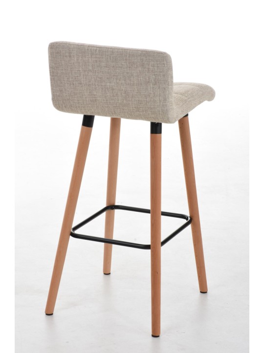 Lot de 2 tabourets de bar Lincoln tissu naturel, crème Lot de 2 tabourets de bar Lincoln tissu naturel, crème