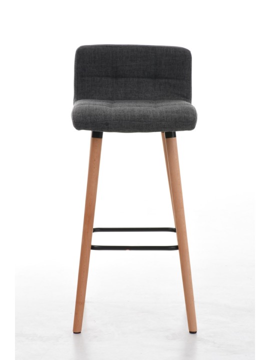 Lot de 2 tabourets de bar Lincoln tissu naturel, gris clair Lot de 2 tabourets de bar Lincoln tissu naturel, gris clair