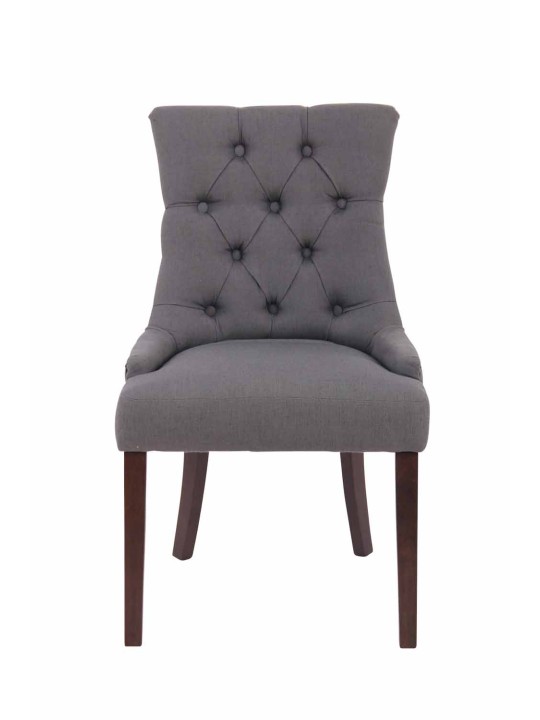 Chaise de salle à manger Aberdeen tissu antique, gris foncé