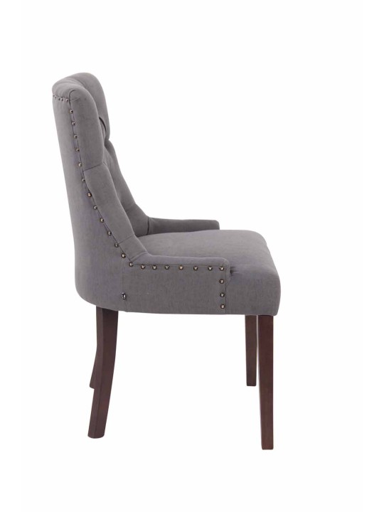 Chaise de salle à manger Aberdeen tissu antique, gris foncé