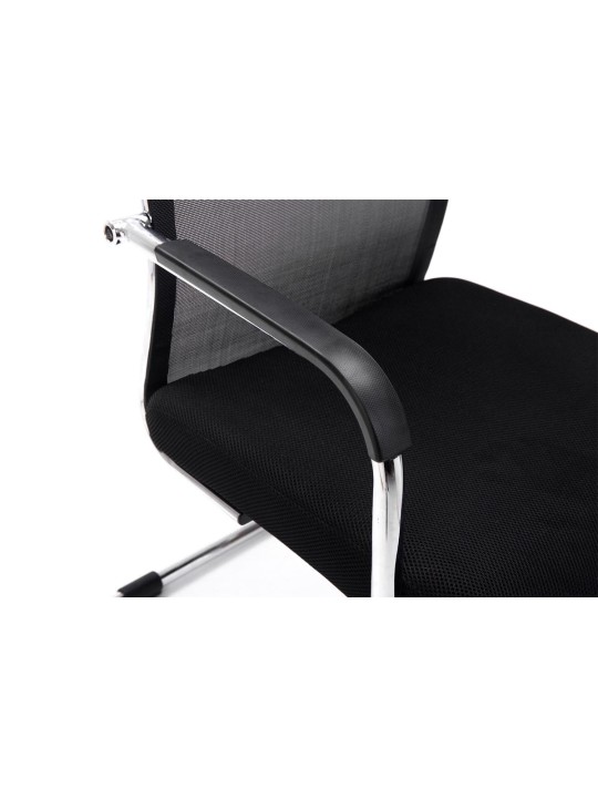 Chaise visiteur Brenda V2, noir