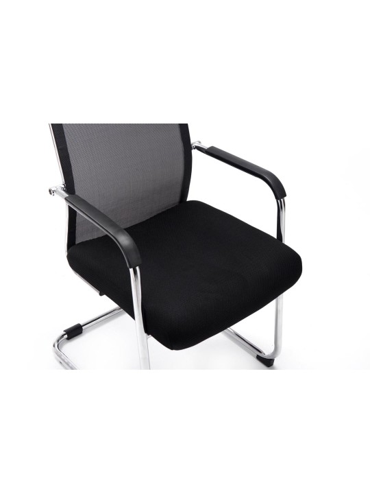 Chaise visiteur Brenda V2, noir