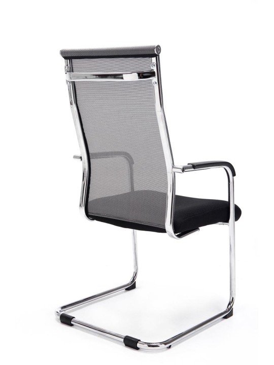 Chaise visiteur Brenda V2, gris