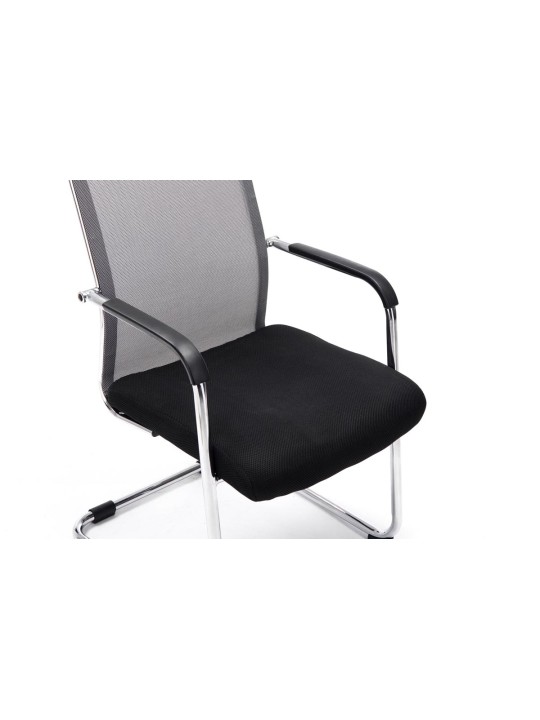 Chaise visiteur Brenda V2, gris