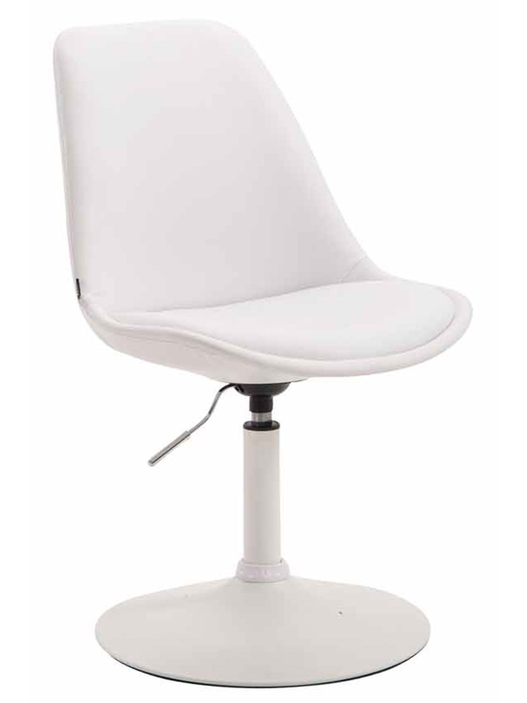 Chaise Maverick W simili cuir, blanc