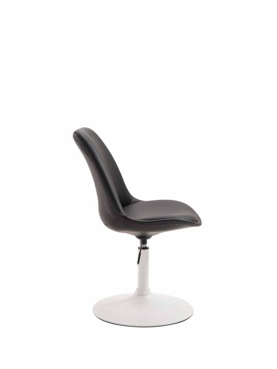 Chaise Maverick W simili cuir, noir