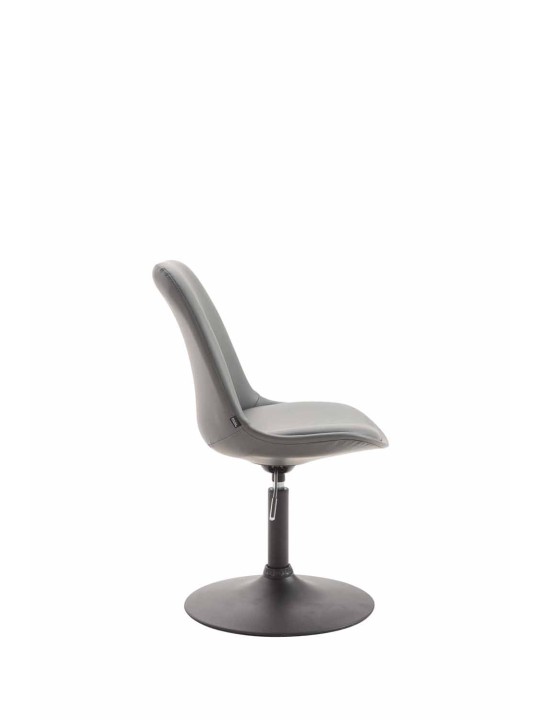 Chaise Maverick B simili cuir, gris