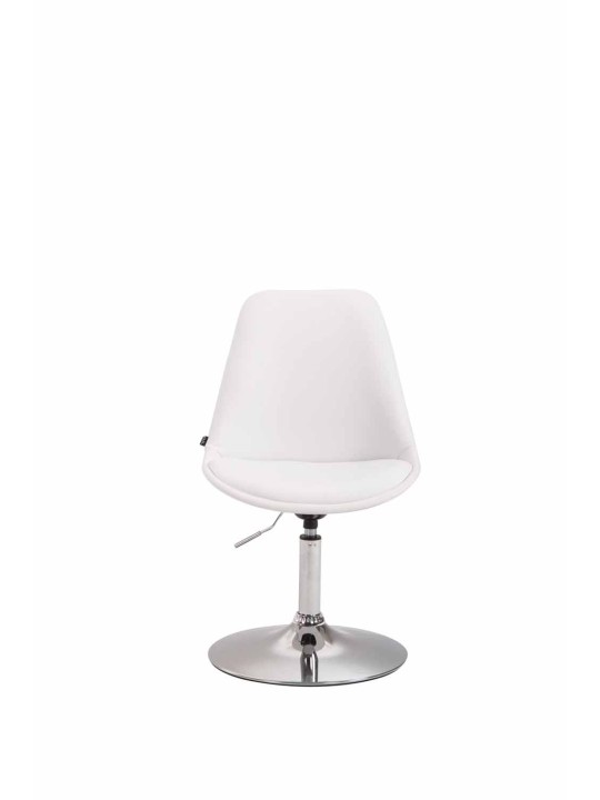 Chaise Maverick C simili cuir, blanc