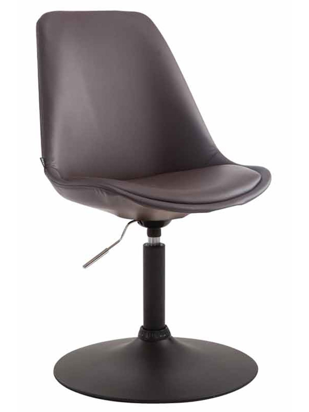 Chaise Maverick B simili cuir, brun