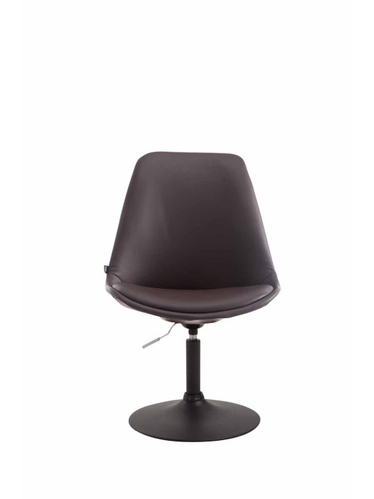 Chaise Maverick B simili cuir, brun