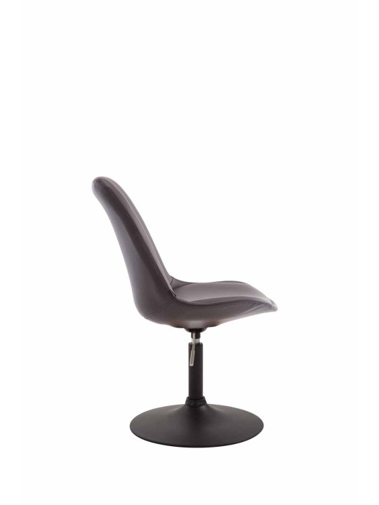 Chaise Maverick B simili cuir, brun