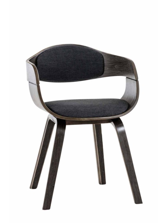Chaise visiteur Kingston tissu, gris/gris foncé Chaise visiteur Kingston tissu, gris/gris foncé