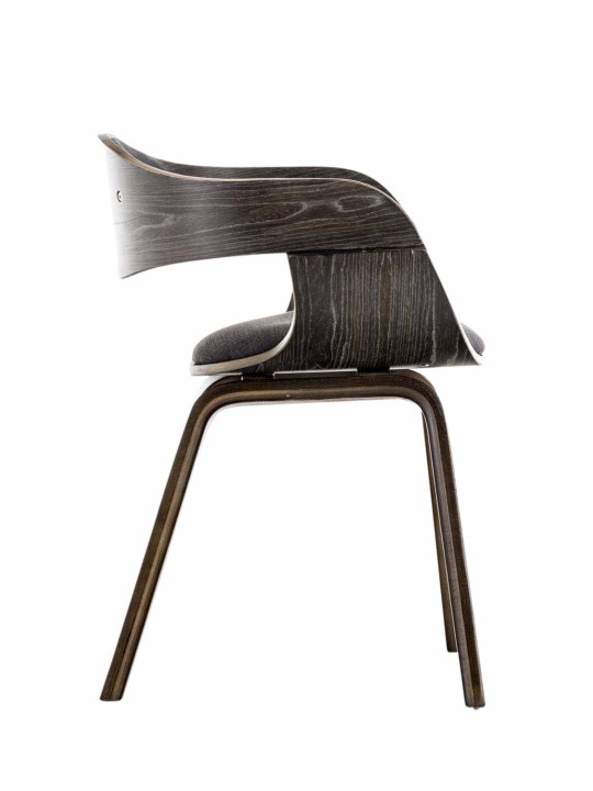 Chaise visiteur Kingston tissu, gris/gris foncé Chaise visiteur Kingston tissu, gris/gris foncé