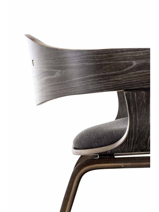 Chaise visiteur Kingston tissu, gris/gris foncé Chaise visiteur Kingston tissu, gris/gris foncé