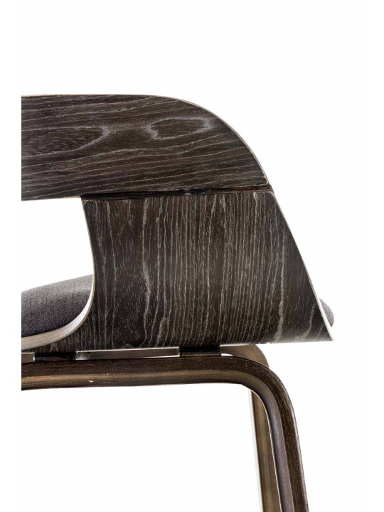 Chaise visiteur Kingston tissu, gris/gris foncé Chaise visiteur Kingston tissu, gris/gris foncé