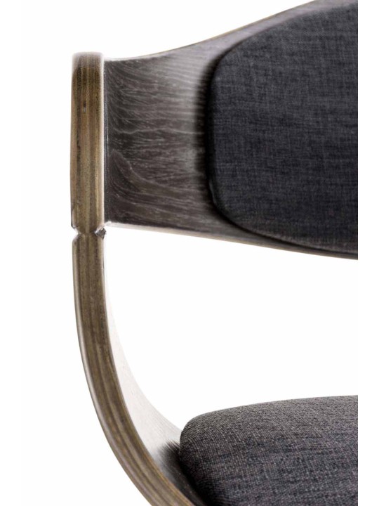 Chaise visiteur Kingston tissu, gris/gris foncé Chaise visiteur Kingston tissu, gris/gris foncé