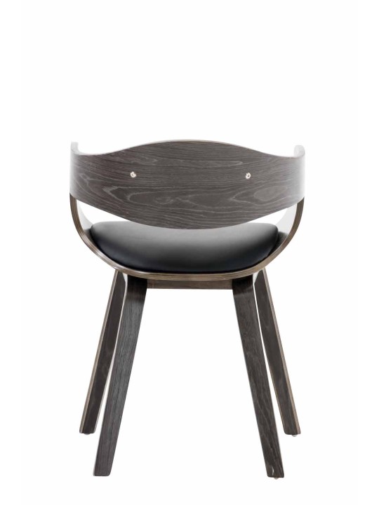 Chaise visiteur Kingston simili cuir, noir/gris Chaise visiteur Kingston simili cuir, noir/gris