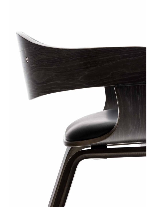 Chaise visiteur Kingston simili cuir, noir/gris Chaise visiteur Kingston simili cuir, noir/gris